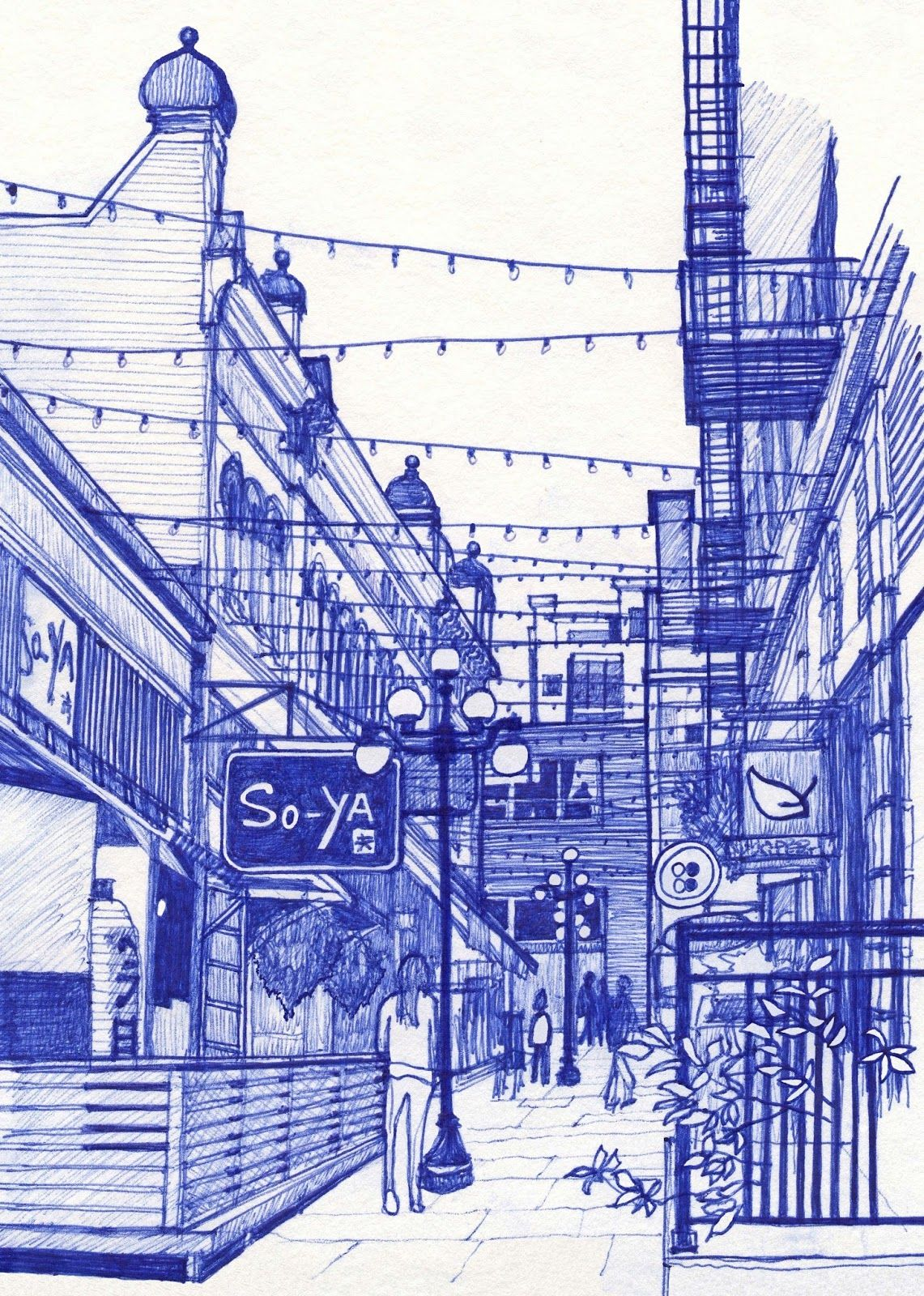 Urban Sketching 101 – Drawing a Line